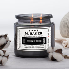 Load image into Gallery viewer, M Baker Colonial Candles of Cape Cod Large 14oz Cotton Blossom Apothecary Candle
