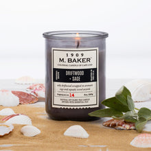 Load image into Gallery viewer, M Baker Colonial Candles of Cape Cod 8oz Driftwood Sage Apothecary Candle
