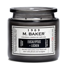 Load image into Gallery viewer, M Baker Colonial Candles of Cape Cod Large 14oz Eucalyptus &amp; Lichen Apothecary Candle

