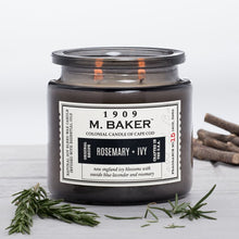 Load image into Gallery viewer, M Baker Colonial Candles of Cape Cod Large 14oz Rosemary &amp; Ivy Apothecary Candle
