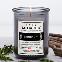 Load image into Gallery viewer, M Baker Colonial Candles of Cape Cod 8oz Rosemary &amp; Ivy Apothecary Candle
