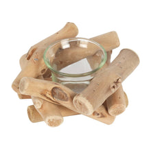 Load image into Gallery viewer, Pair of Driftwood Single Candle Holders by Driftwood Dreams
