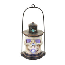 Load image into Gallery viewer, Detailed Resin Skull Lantern with LED Light Show by Heaven Sends

