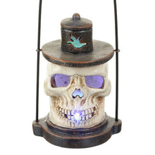 Load image into Gallery viewer, Detailed Resin Skull Lantern with LED Light Show by Heaven Sends
