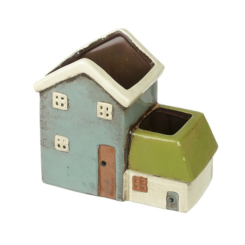 Small Coastal Village Cottages Planter by Heaven Sends