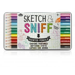 Fruit Scented Sketch and Sniff 12 Pencils Tin Set-The Useful Shop