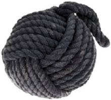 Load image into Gallery viewer, Large Monkey Fist Navy Blue Nautical Rope Door Stop

