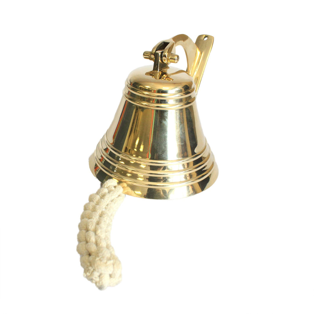 Classic Solid Brass Yacht Bell - Interior or Exterior Use