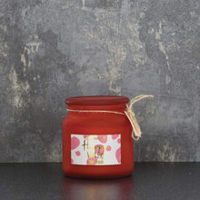 Load image into Gallery viewer, Large Frosted Happy Wild Fig Pink Jar Candle by Candlelight
