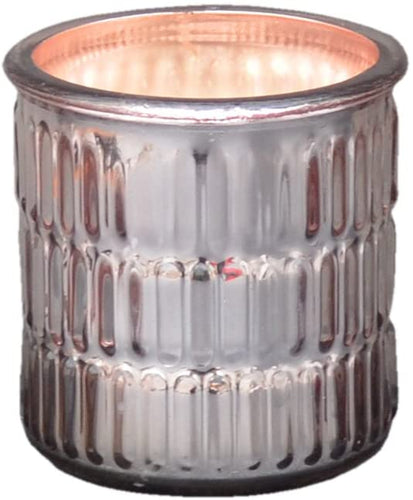 Large Metallic Embossed Rose Gold Jar Orange & Cinnamon Fragrance Candle by Candlelight