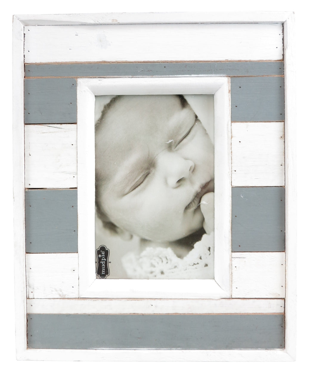 Small Grey and White Beach Hut Wooden Picture Photo Frame