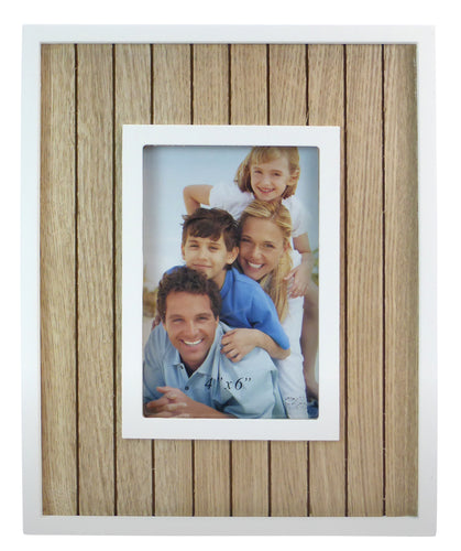 Panelled Natural Wood Picture Photo Frame