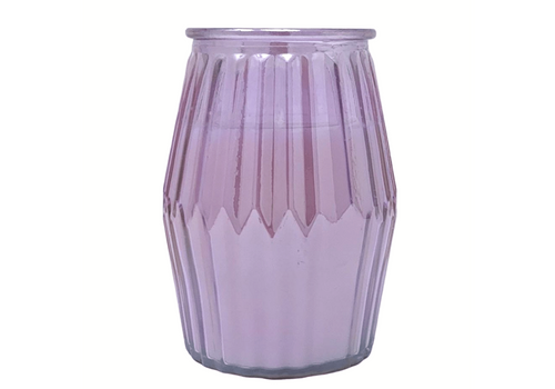 Large Lantern Style Iridescent Coloured Glass Fragranced Candle by Candlelight