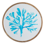 Seaweed Design Wooden Large 33cm Platter by Shoeless Joe